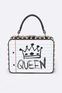 QUEEN LOVE Iconic Top Handle Box Swing Bag