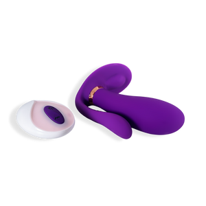 Triple Stimulation Vibrator - Purple Remote Vibrator - Remote Vibe | VV