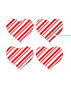 Pastease Premium Holiday Petites Candy Cane Heart - Red/white O/s