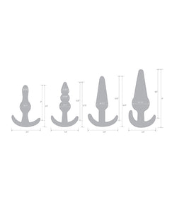 Blue Line C & B 4 Pc Anal Training Set - Jelly Blue