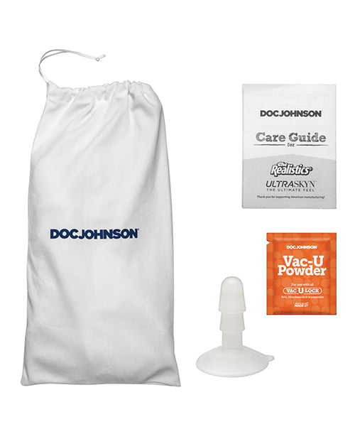 Signature Cocks 8" Silicone Cock W/removable Vac-u-lock Suction Cup - Owen Grey
