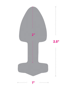 Gemsations 2" Beginners Bling Bling Metal Butt Plug - Silver