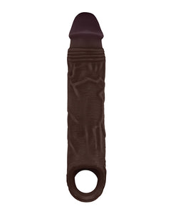 Shaft Model F Flexskin Liquid Silicone 7.8" Sheath - Mahogany