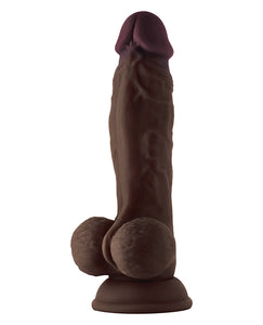 Shaft Model A Flexskin Liquid Silicone 9.5" Dong W/balls