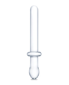 Glas 9.25" Classic Smooth Dual Ended Dildo - Clear