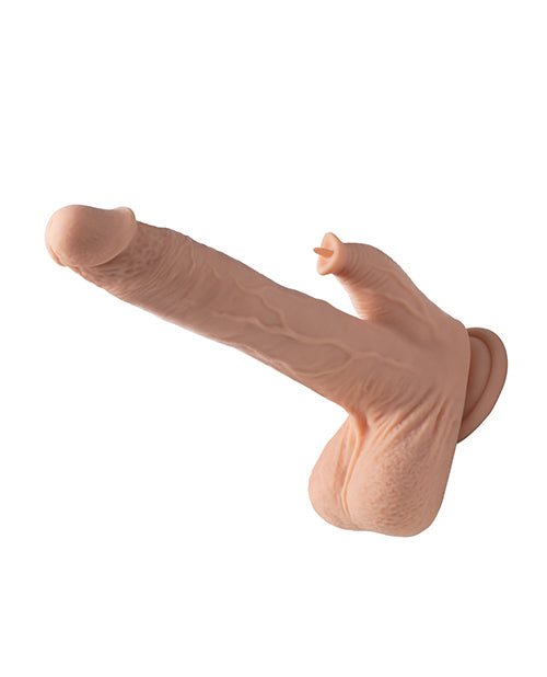 Colter App Controlled Realistic 8.5" Thrusting Dildo Vibrator W/clit Licker - Ivory