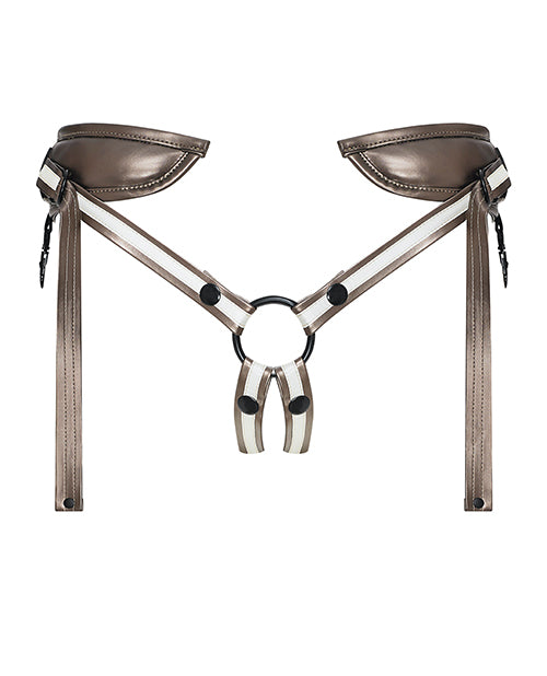 Strap On Me Leatherette Harness Desirous - Bronze O/s