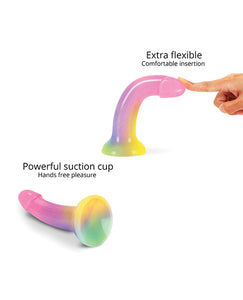 Love To Love Silicone Dildolls Stargazer - Gradient Rainbow W/glitter