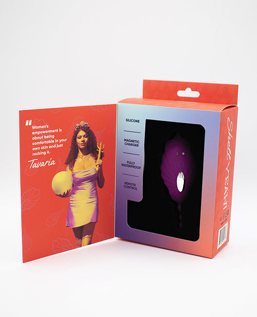 Natalie's Toy Box Shell Yeah! Remote Controlled Wearable Egg Vibrator - Purple