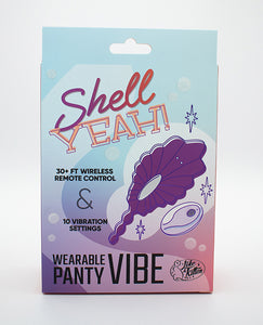 Natalie's Toy Box Shell Yeah! Remote Controlled Wearable Egg Vibrator - Purple