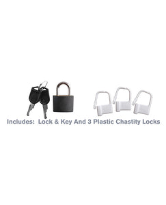 Fantasy C-ringz Hardcore Silicone Cock Blocker - Black