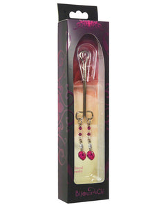 Bijoux De Nip Clit Clamp Double Loop W/heart Charm