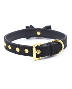 Plesur Cat Bell Bow Tie Collar - Black