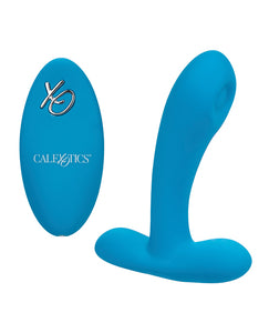 Silicone Pulsing Pleaser W/remote - Blue