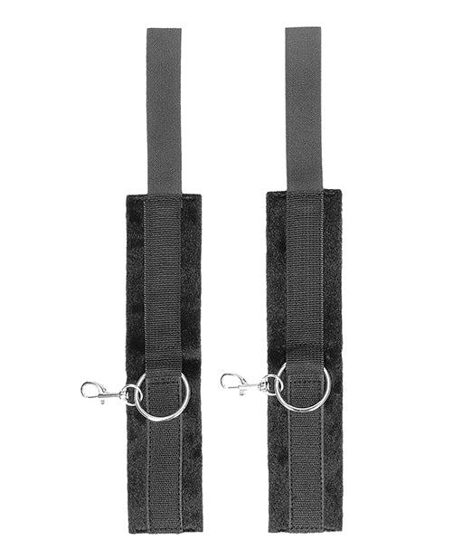 Shots Ouch Black & White Velcro Hand/ankle Cuffs - Black