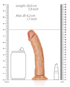 Shots Realrock Realistic 7" Curved Dildo