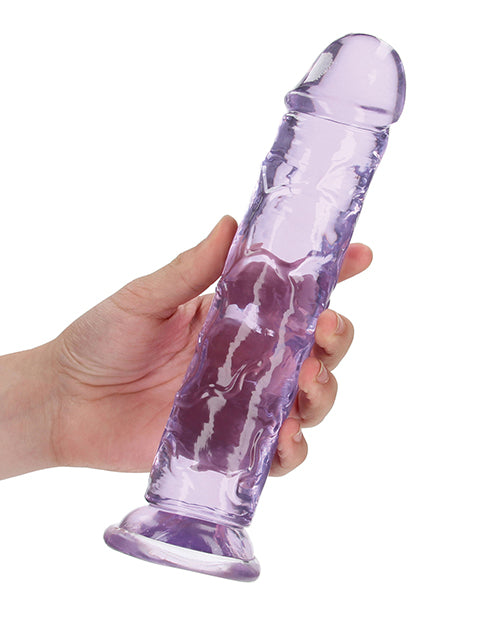 Shots Realrock Crystal Clear Straight Dildo W/suction Cup