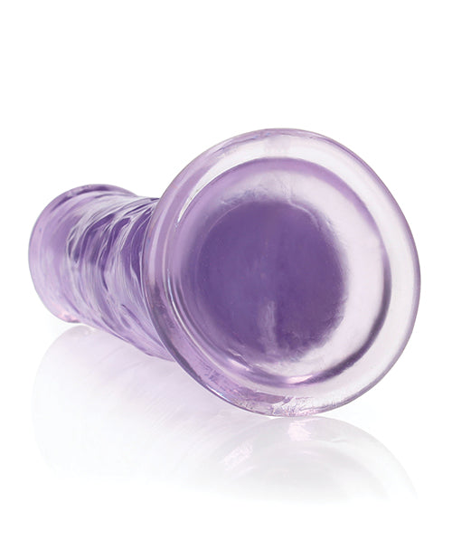 Shots Realrock Crystal Clear Straight Dildo W/suction Cup