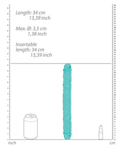 Shots Realrock Crystal Clear 14" Double Dildo