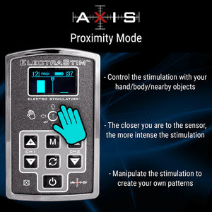 Electrastim Axis Em200 Luxury Electro Stimulator - Black/silver