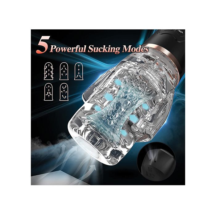 Funnymee Sucking & Vibrating Male Rose 2 - Black