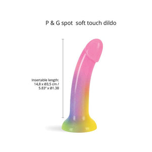 Love To Love Silicone Dildolls Stargazer - Gradient Rainbow W/glitter