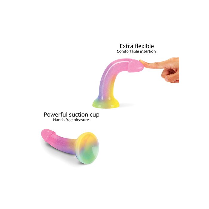 Love To Love Silicone Dildolls Stargazer - Gradient Rainbow W/glitter