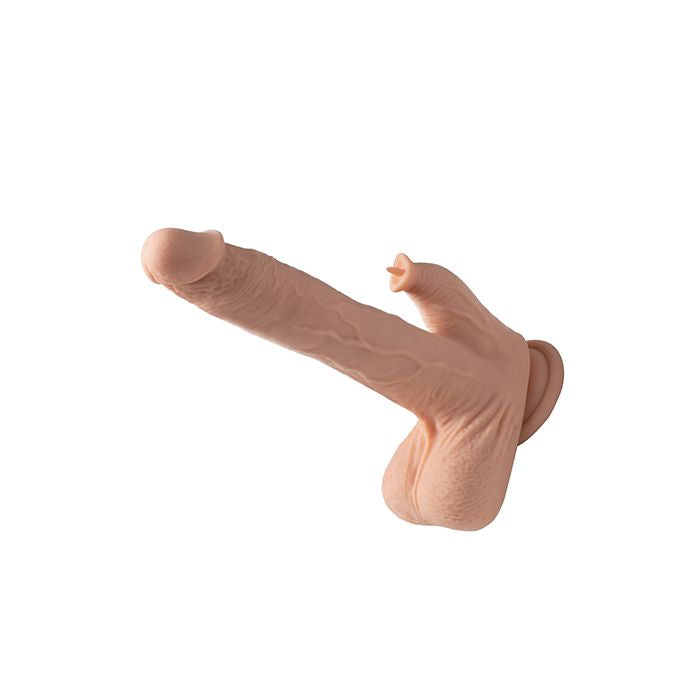 Colter App Controlled Realistic 8.5" Thrusting Dildo Vibrator W/clit Licker - Ivory