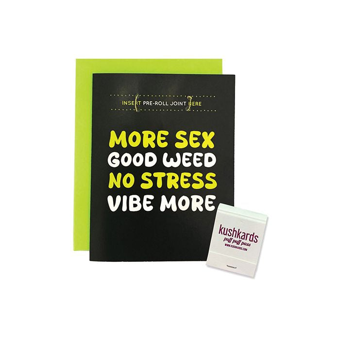 More Sex Greeting Card w/Matchbook