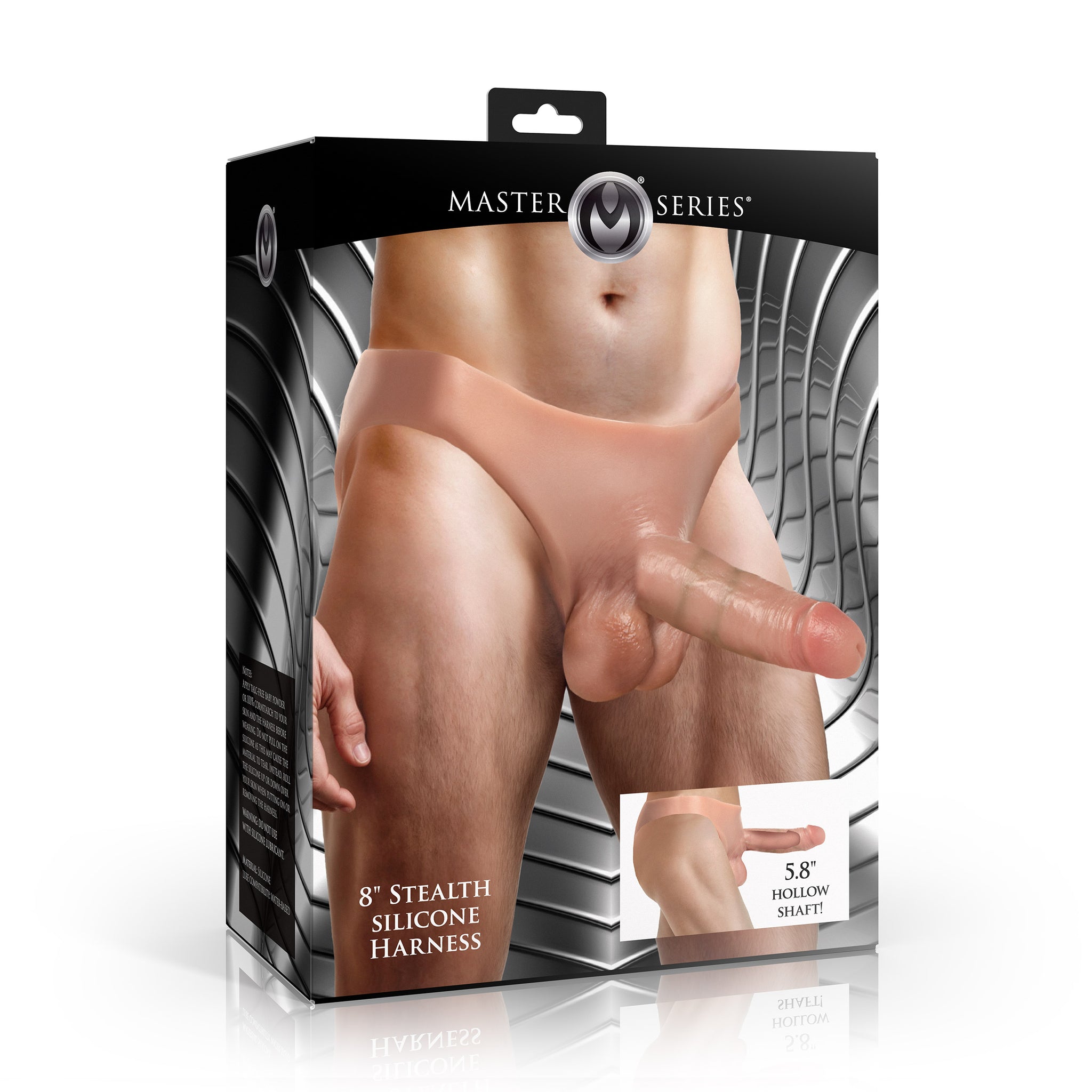 8" Stealth Silicone Strap-on