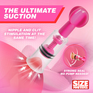 Maxtwist Clit & Nipple Triple Sucker Set - Pink