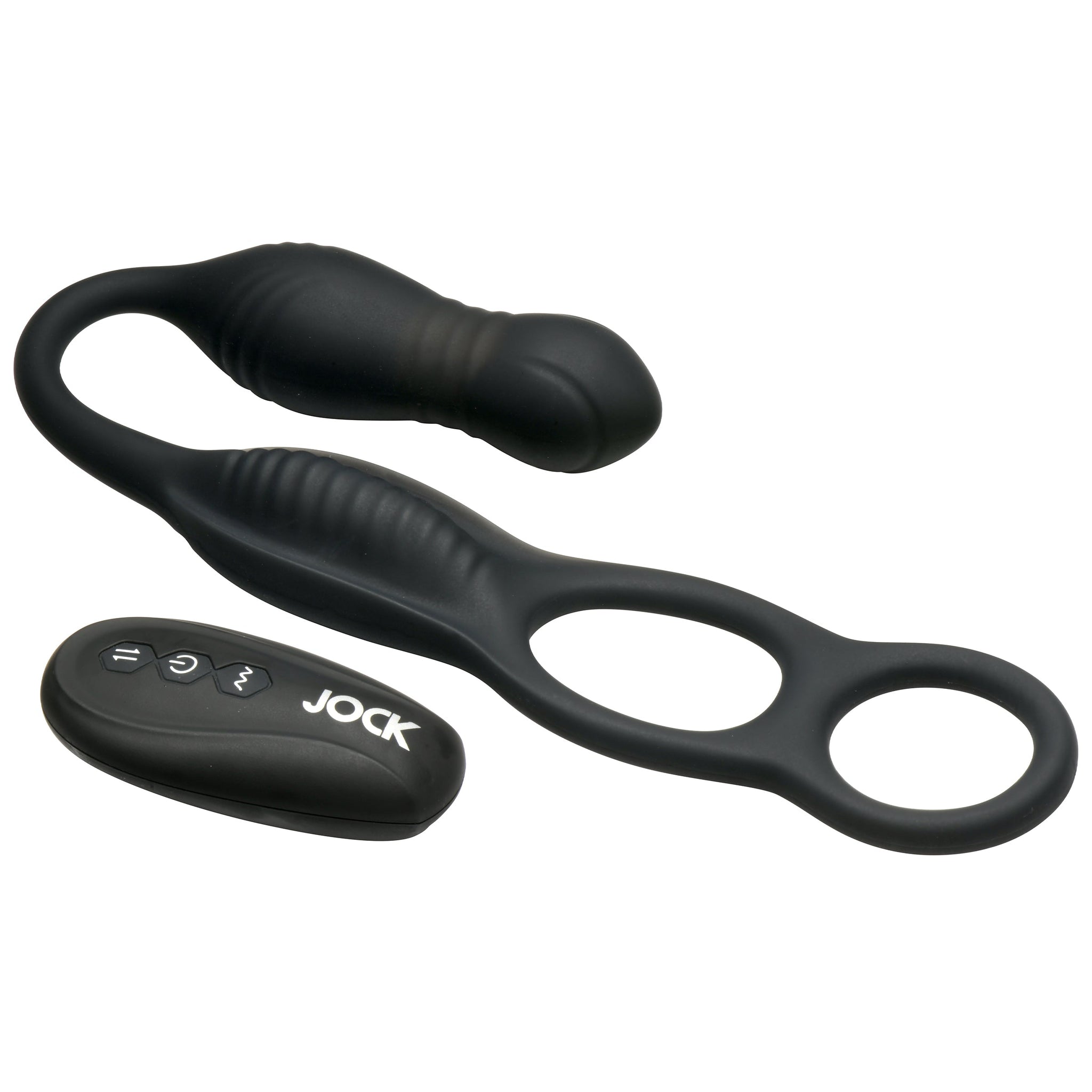 Hyper Thrusting And Vibrating Anal Plug With C-ring