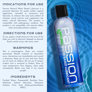 Passion Natural Water-based Lubricant