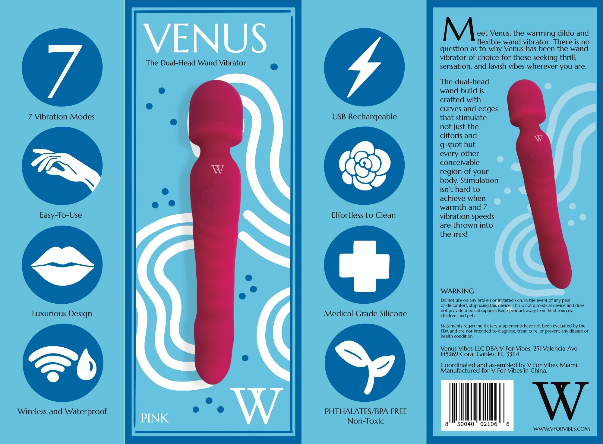 Meet Venus warming dildo and flexible wand vibrator.