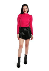 Faux Leather Shorts