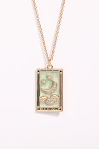 Tarot Card Pendant Stainless Steel Necklace