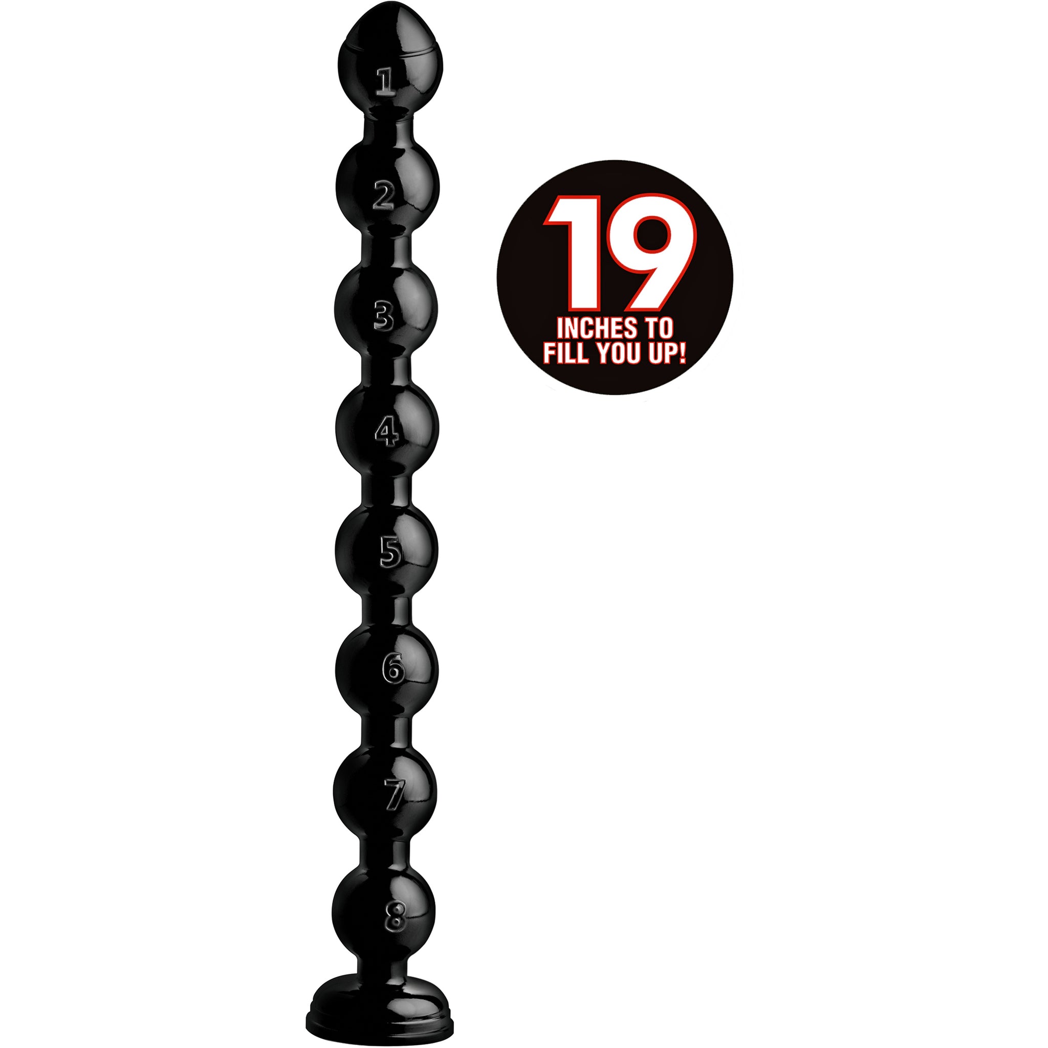 Hosed 19 Inch Beaded Anal Snake
