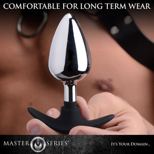 Dark Invader Metal And Silicone Anal Plug