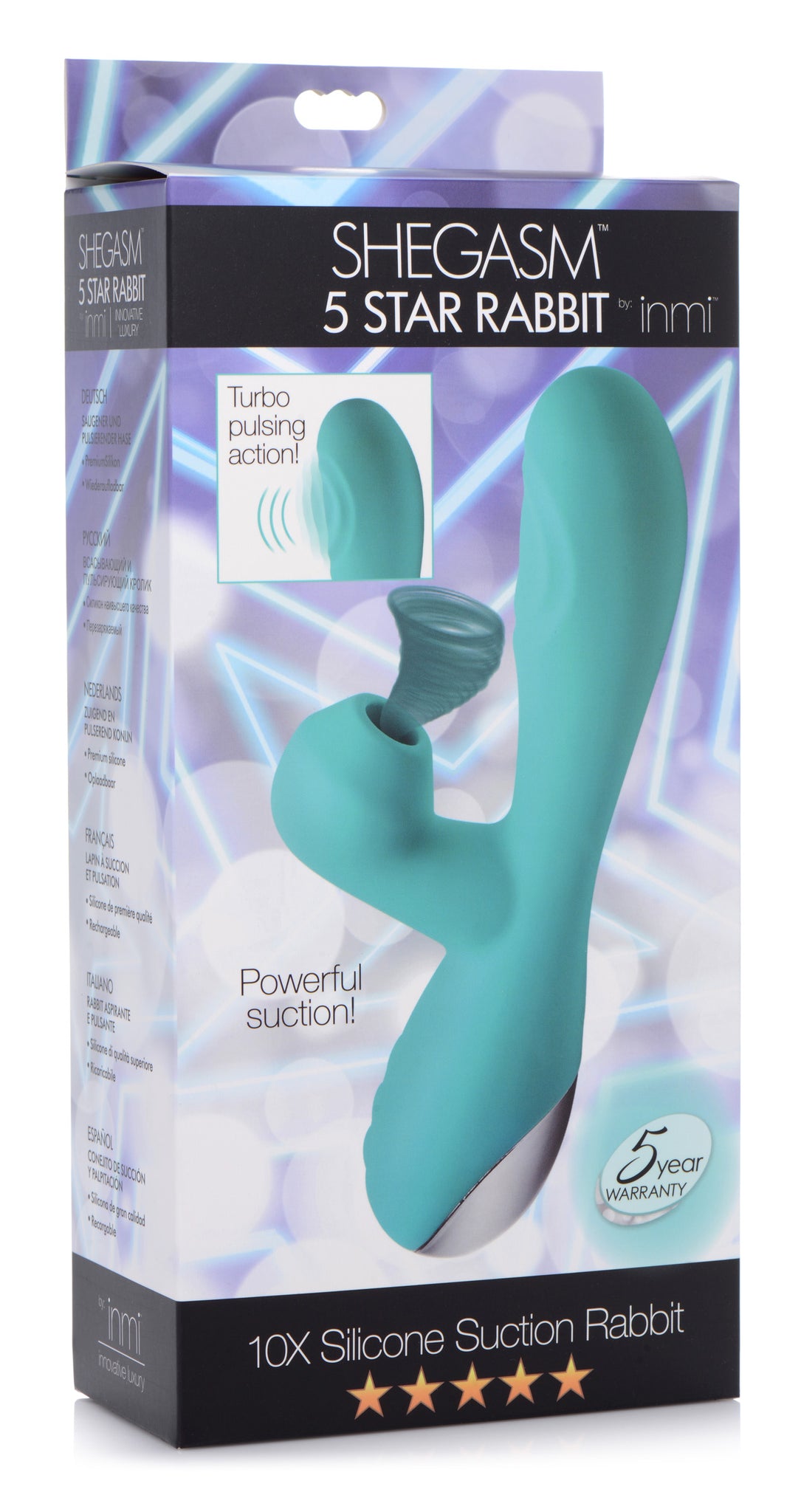 10x Silicone Suction Rabbit Vibrator
