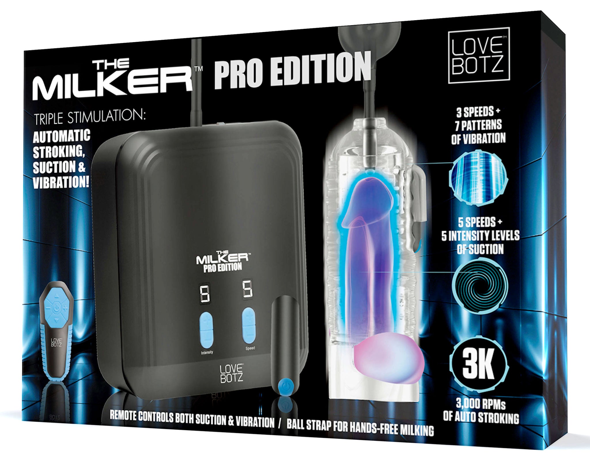 The Milker Pro Edition With Automatic Stroking, Suction And Vibration FaceMe Love The Milker Pro Edition With Automatic Stroking, Suction And Vibration FaceMe Love