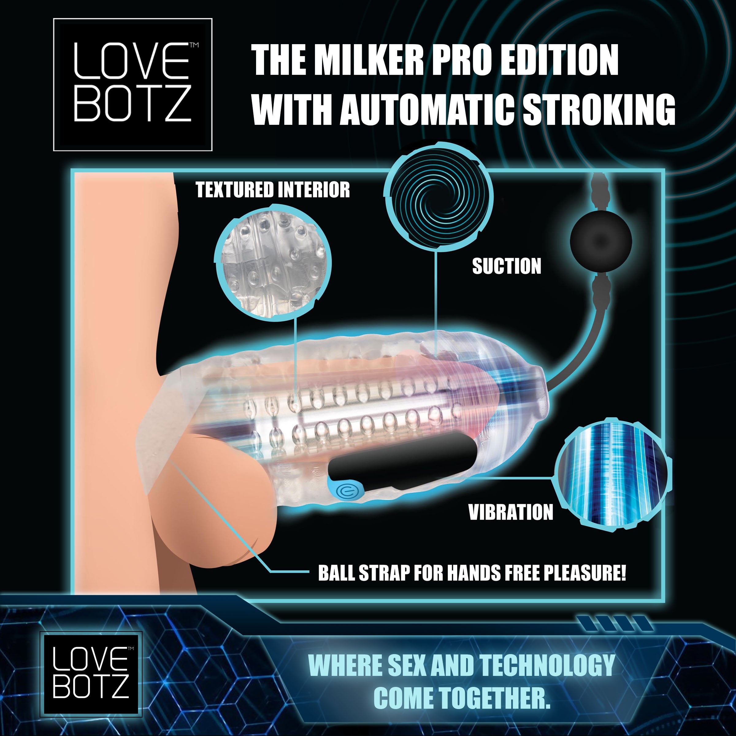 The Milker Pro Edition With Automatic Stroking, Suction And Vibration –  FaceMe Love