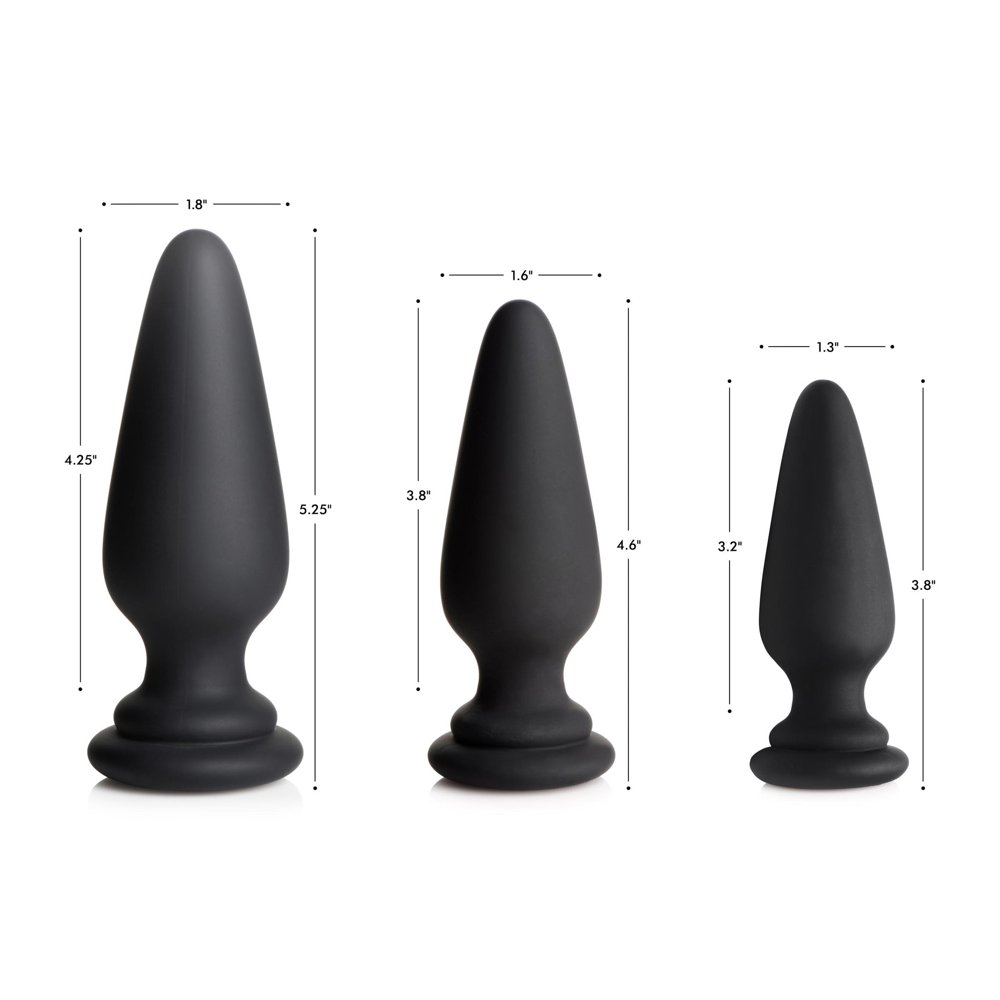Interchangeable Silicone Anal Plug